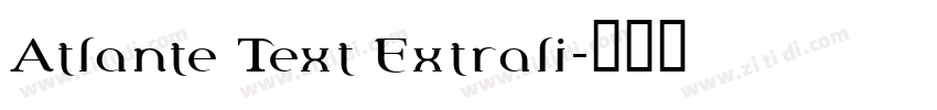 Atlante Text Extrali字体转换